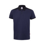 VL VELES. Polo piqué bicolore stretch (200g/m²), manches courtes, en polyester (96%) et élasthanne (4%) – Image 4
