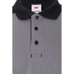VL VELES. Polo piqué bicolore stretch (200g/m²), manches courtes, en polyester (96%) et élasthanne (4%) – Image 18