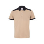 VL VELES. Polo piqué bicolore stretch (200g/m²), manches courtes, en polyester (96%) et élasthanne (4%) – Image 19