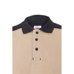 VL VELES. Polo piqué bicolore stretch (200g/m²), manches courtes, en polyester (96%) et élasthanne (4%) – Image 23