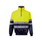 VL THOR LARGE. Sweatshirt bicolore (300g/m²) en polyester éponge (100%) – Image 3