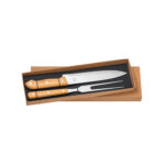 SALSA. Ensemble de 2 pièces pour barbecue en bambou et acier inoxydable – Image 4