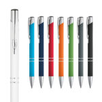 BETA SOFT. Stylo en aluminium avec finition en caoutchouc