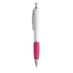 MOVE BK. Stylo à bille en ABS blanc avec clip en métal – Image 2