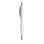 MOVE BK. Stylo à bille en ABS blanc avec clip en métal – Image 6