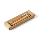 GREENY. Kit stylo bille et porte-mine en bambou – Image 3