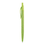 CAMILA. Stylo à bille en fibre de paille de blé et ABS avec clip – Image 5