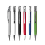 OLAF SOFT. Stylo à bille en aluminium, finition rubber