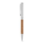 CORK. Stylo à bille en liège et métal avec mécanisme twist – Image 3