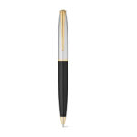LOUVRE. Stylo bille en métal et éléments plaqués or – Image 4