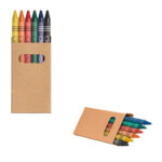 EAGLE. Boîte avec 6 crayons de cire