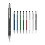 GALBA. Stylo en aluminium avec pointe tactile et clip