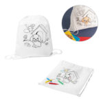 DRAWS. Sac à cordon pour enfant pour le coloriage (80 g/m²)