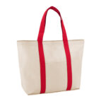 VILLE. Sac en toile 100% coton avec poche frontale et intérieure (280 g/m²) – Image 4
