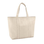 VILLE. Sac en toile 100% coton avec poche frontale et intérieure (280 g/m²) – Image 5