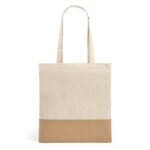 MERCAT. Sac 100% coton (160 g/m²) avec détails en imitation jute – Image 3