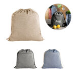 CHANCERY. Sac à cordelettes en coton recyclé (70%), polyester (30% rPET) (140 g/m²)