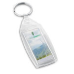 BELAIR. Porte-clés PS transparent en forme rectangulaire – Image 2