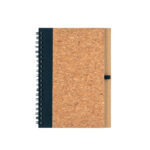 VICENTE. Carnet B6 en liège et polyester recyclé (100% rPET) avec stylo bille – Image 2