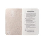 ORGANIC SOFT. Bloc-notes A6 avec couverture souple fabriquée à partir de matière organique d'éléphant (80%) – Image 4