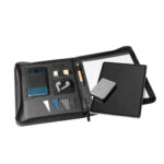 EMERGE FOLDER. Porte documents A4 en 300D polyester recyclé (100% rPET) avec fermeture éclair – Image 5
