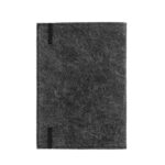 BALDWIN. Bloc-notes A5 avec couverture en feutrine recycléee (100% rPET) et pages lignées en papier 100% recyclé – Image 6