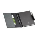 RUSSEL. Couverture en PU et tissu polyester avec bloc-notes A5 avec pages unies – Image 8