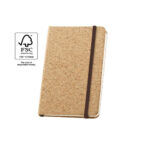 HAWKINS. Carnet de poche en liège avec pages unies, en matériau certifié FSC™ et autres matériaux contrôlés