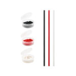 DRINKY. Paille en silicone réutilisable