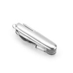 SOLDEN. Couteau de poche multifonction en acier inoxydable et métal avec mini torche LED – Image 2