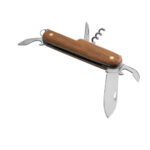 BELPIANO. Couteau de poche multifonction en acier inoxydable et bois – Image 5