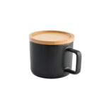FANGIO. Tasse en céramique 230 mL avec couvercle et base en bambou – Image 6