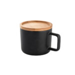 FANGIO. Tasse en céramique 230 mL avec couvercle et base en bambou – Image 8