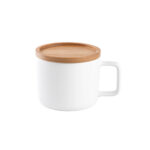 FANGIO. Tasse en céramique 230 mL avec couvercle et base en bambou – Image 10