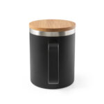 LAUDA. Mug en acier inoxydable recyclé à 90% avec couvercle en bambou 420 mL – Image 6