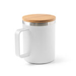 LAUDA. Mug en acier inoxydable recyclé à 90% avec couvercle en bambou 420 mL – Image 10