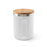LAUDA. Mug en acier inoxydable recyclé à 90% avec couvercle en bambou 420 mL – Image 12