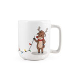 REINDEER. Tasse avec impression de Noël 330 mL – Image 4