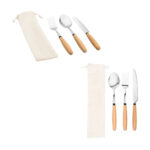 BOULUD. Set de 3 pièces en bois d'acacia