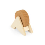 PLYCORK. Support en contreplaqué avec 6 sous-verres en liège – Image 5