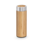 NATUREL. Bouteille thermos en bambou et acier inoxydable (90 % recyclé) 430 mL – Image 4