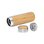 NATUREL. Bouteille thermos en bambou et acier inoxydable (90 % recyclé) 430 mL – Image 5