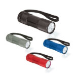 FLASHY. Lampe de poche en aluminium avec 9 LED