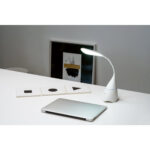 GRAHAME. Lampe de bureau portable avec haut-parleur et autonomie de 5h en ABS recyclé (100 % rABS) – Image 3