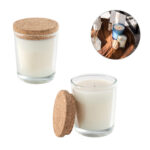 ZEN 80. Bougie aromatique dans une coupelle en verre avec un couvercle en liège 80 g