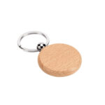 STEWIE ROUND. Porte-clés rond en bois de hêtre – Image 4