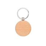 STEWIE ROUND. Porte-clés rond en bois de hêtre – Image 2