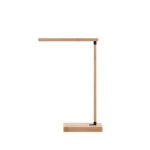 MOREY. Lampe de bureau pliante avec chargeur sans fil ultrarapide de 15 W en bambou – Image 5