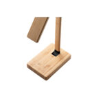 MOREY. Lampe de bureau pliante avec chargeur sans fil ultrarapide de 15 W en bambou – Image 10