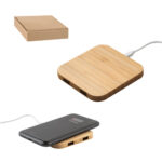 DALTON. Chargeur sans fil 15W superfast en bambou